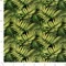 Noir - Black,Green Leaves,Tropical & Botanical Upholstery Fabric 54 Inches"